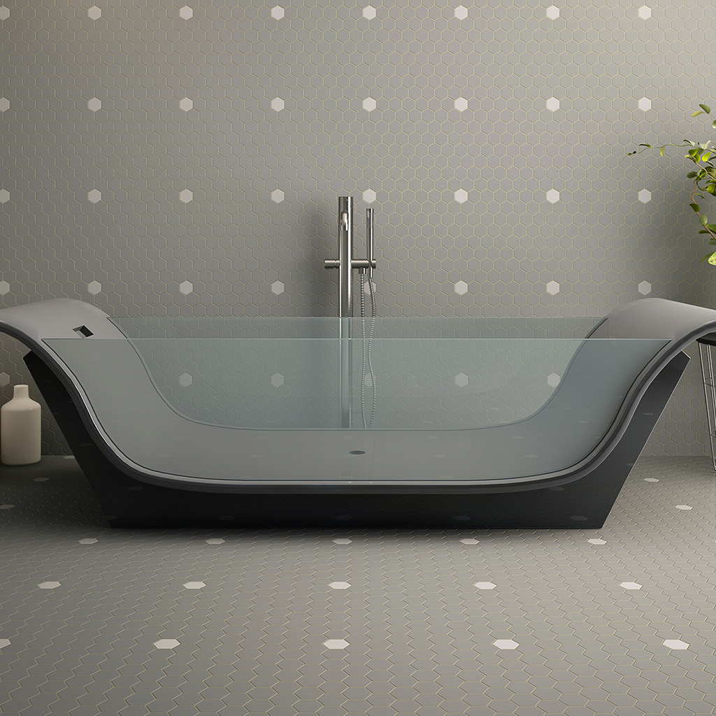 Mosaico Hexagonal Sixties Grey