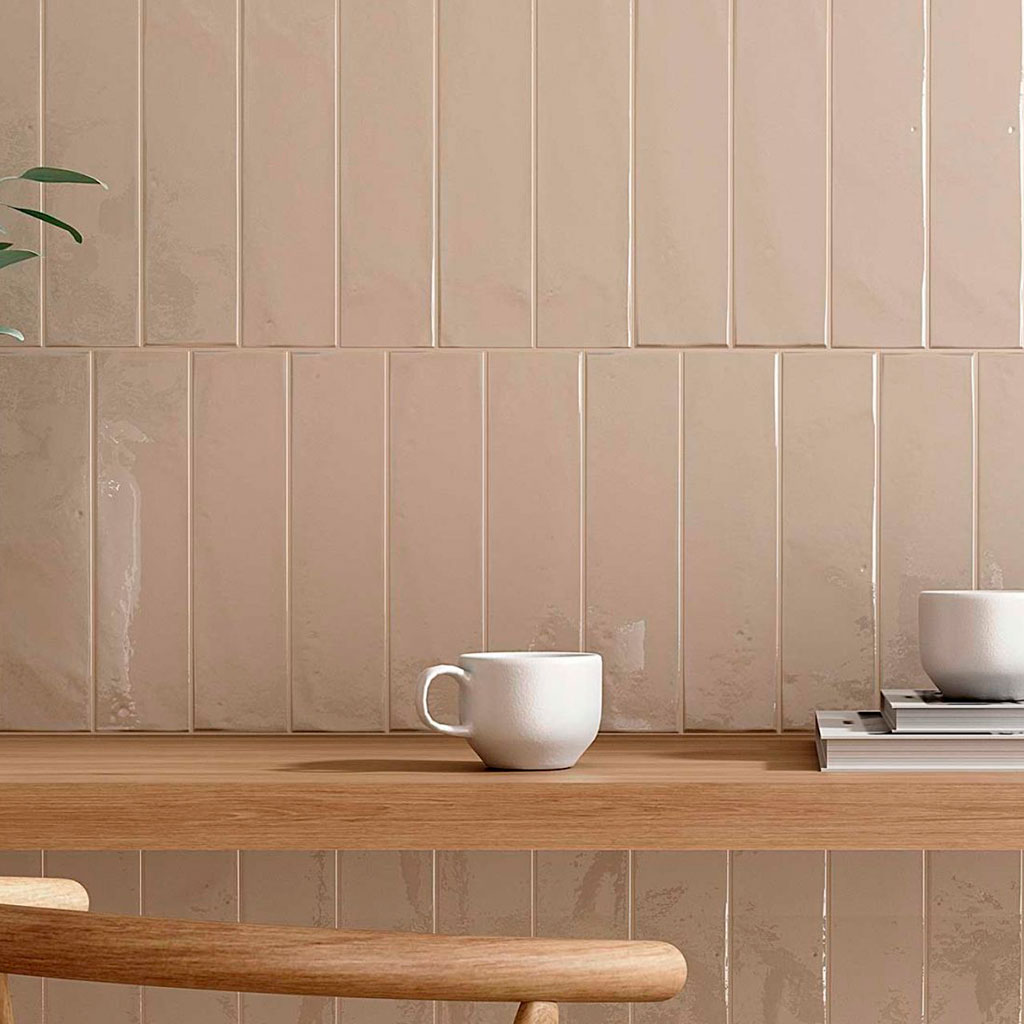 metro tile glossy Bristol 7.5x30 cm wall tile white body azulejo pasta blanca