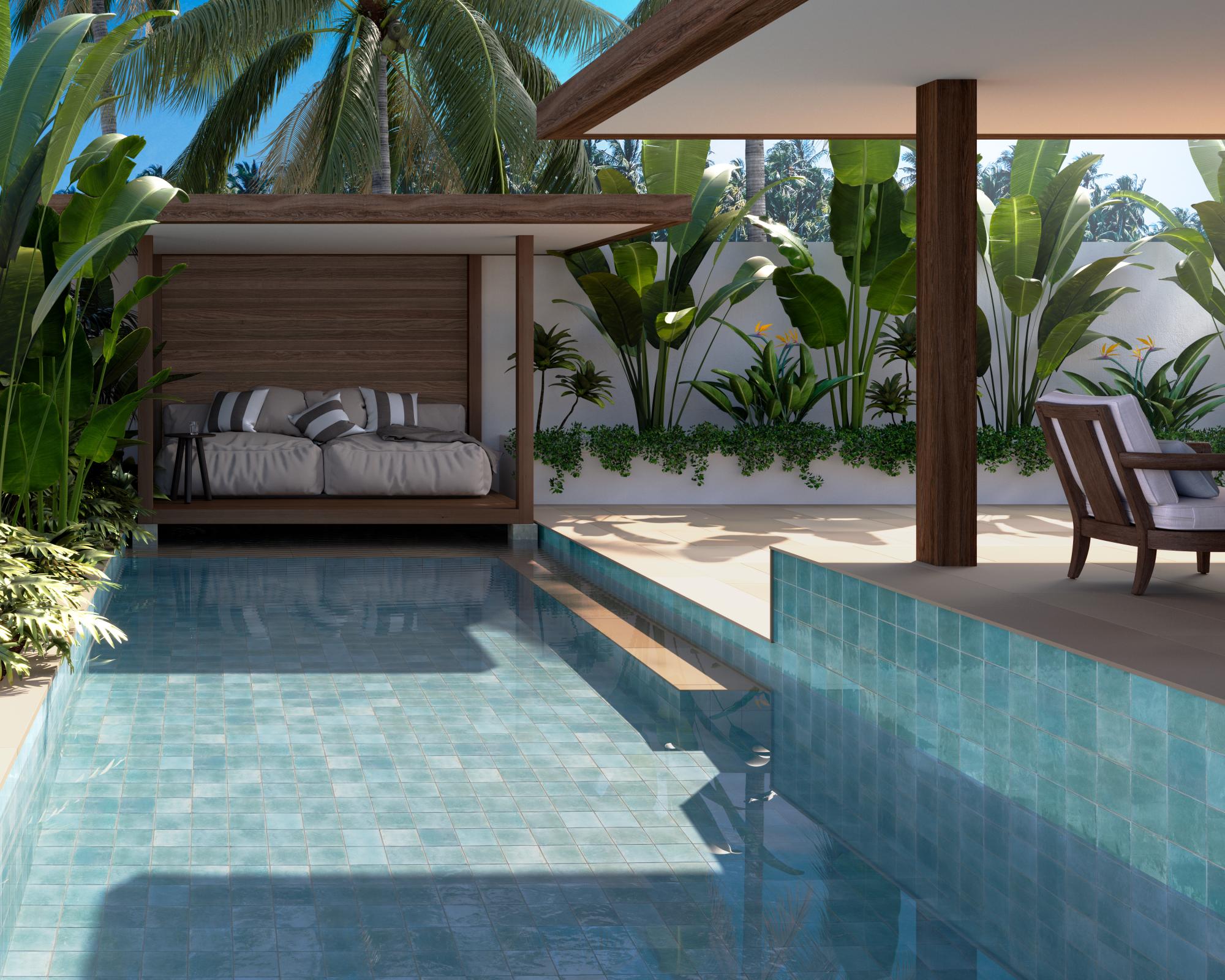 azulejo piscina brillo