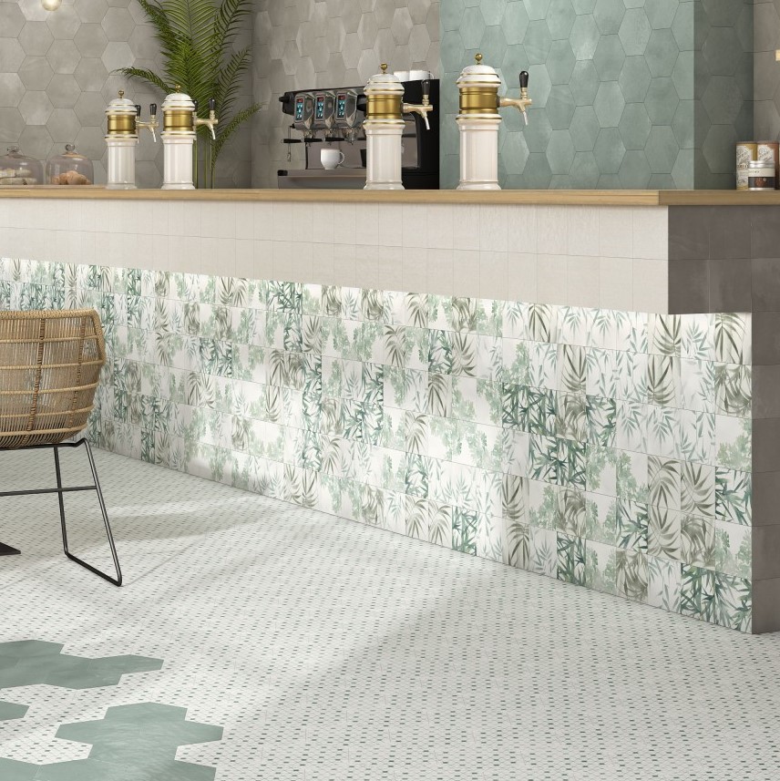 Serie Bambú Mate Azulejo Porcelánico 14,7x14,7 - Image 1