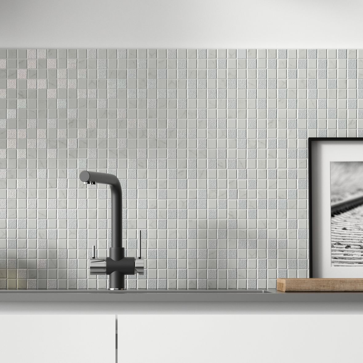 antarctica glass mosaic malla mosaico decorativo