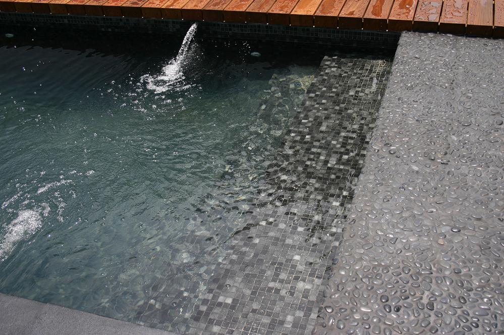 mosaico gresite piscina negro pool glass mosaic black