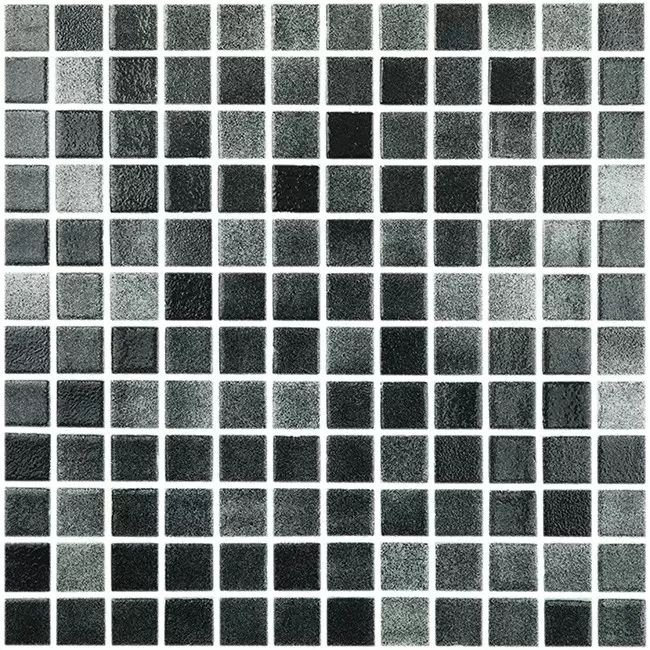 mosaico gresite piscina negro pool glass mosaic black