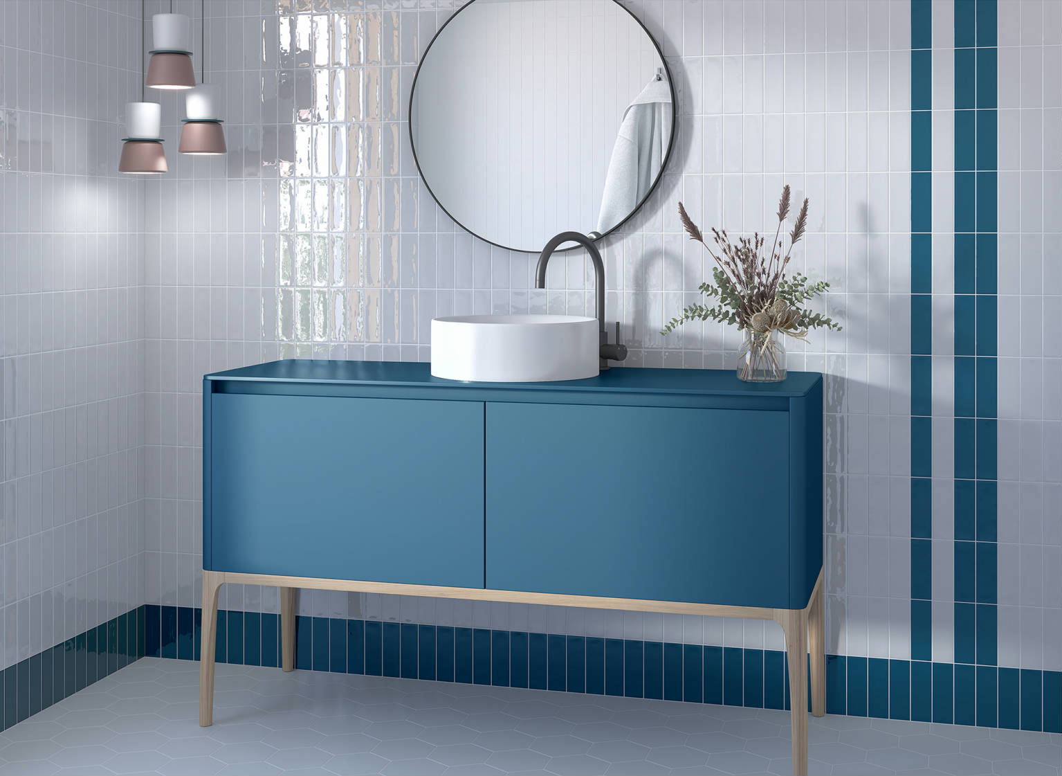 Azulejo de revestimiento minibrick tipo metro Altea