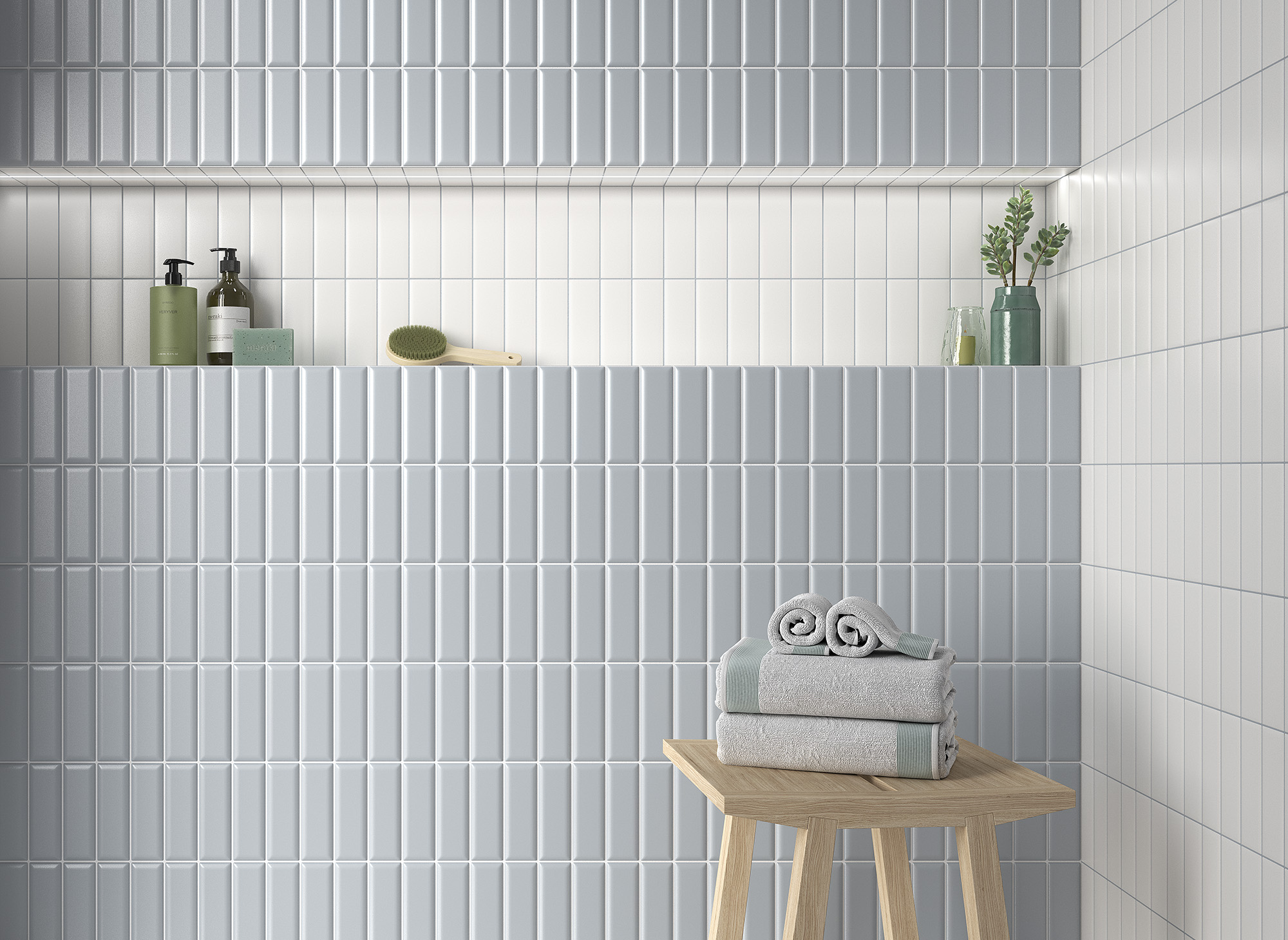 Azulejo de revestimiento minibrick tipo metro Velvet