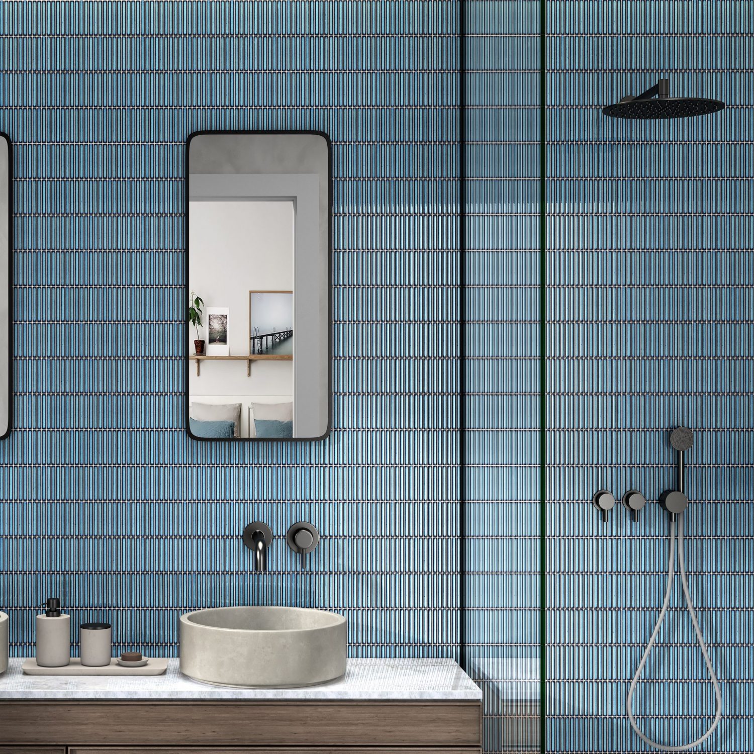Mosaico Suelo/Pared Kit-Kat Linea 28,4x29,6cm Interior/Exterior - immagine 1