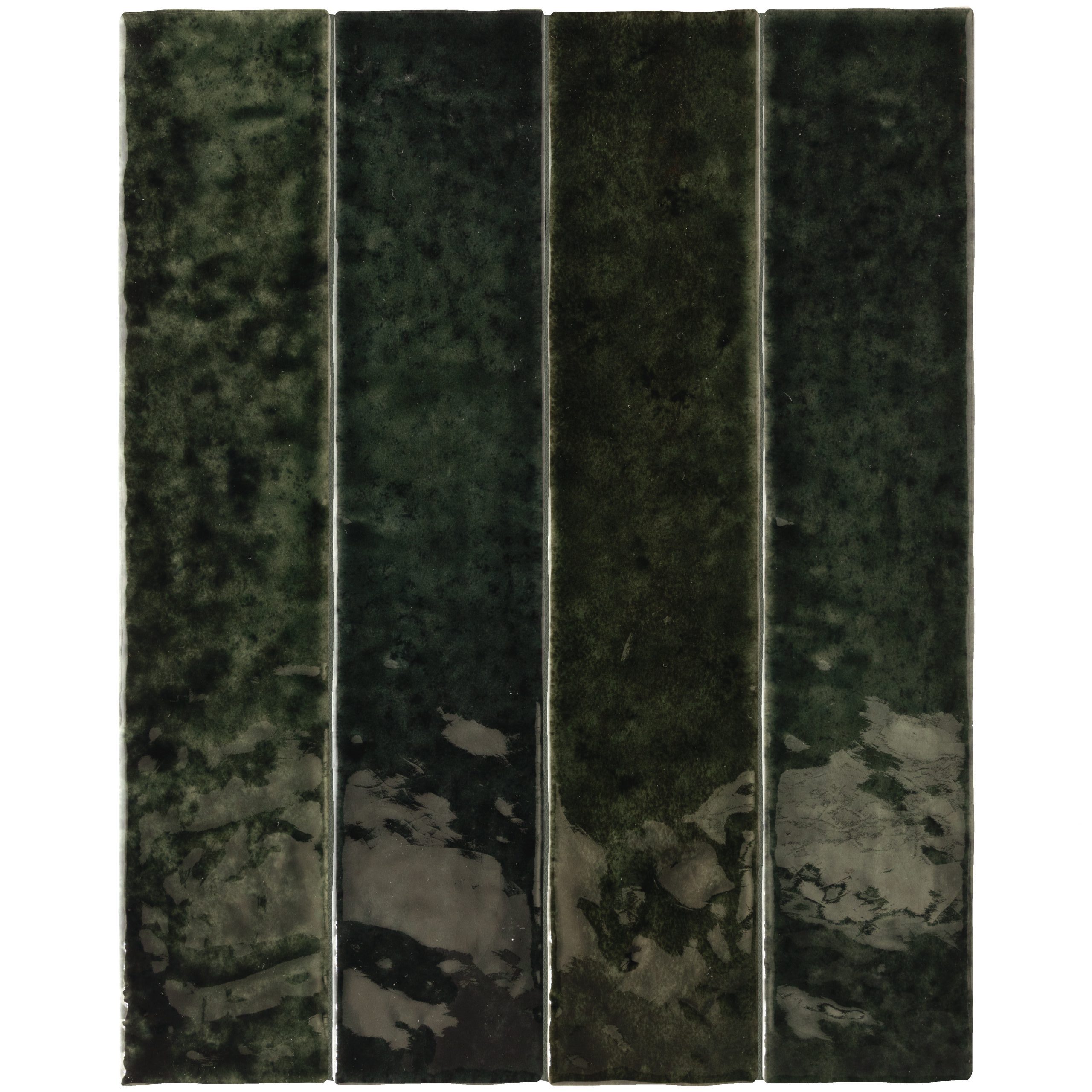 Menorca 6,5x32,8 cm Azulejo Brillo Craquelado Tipo Zellige para Pared Interior