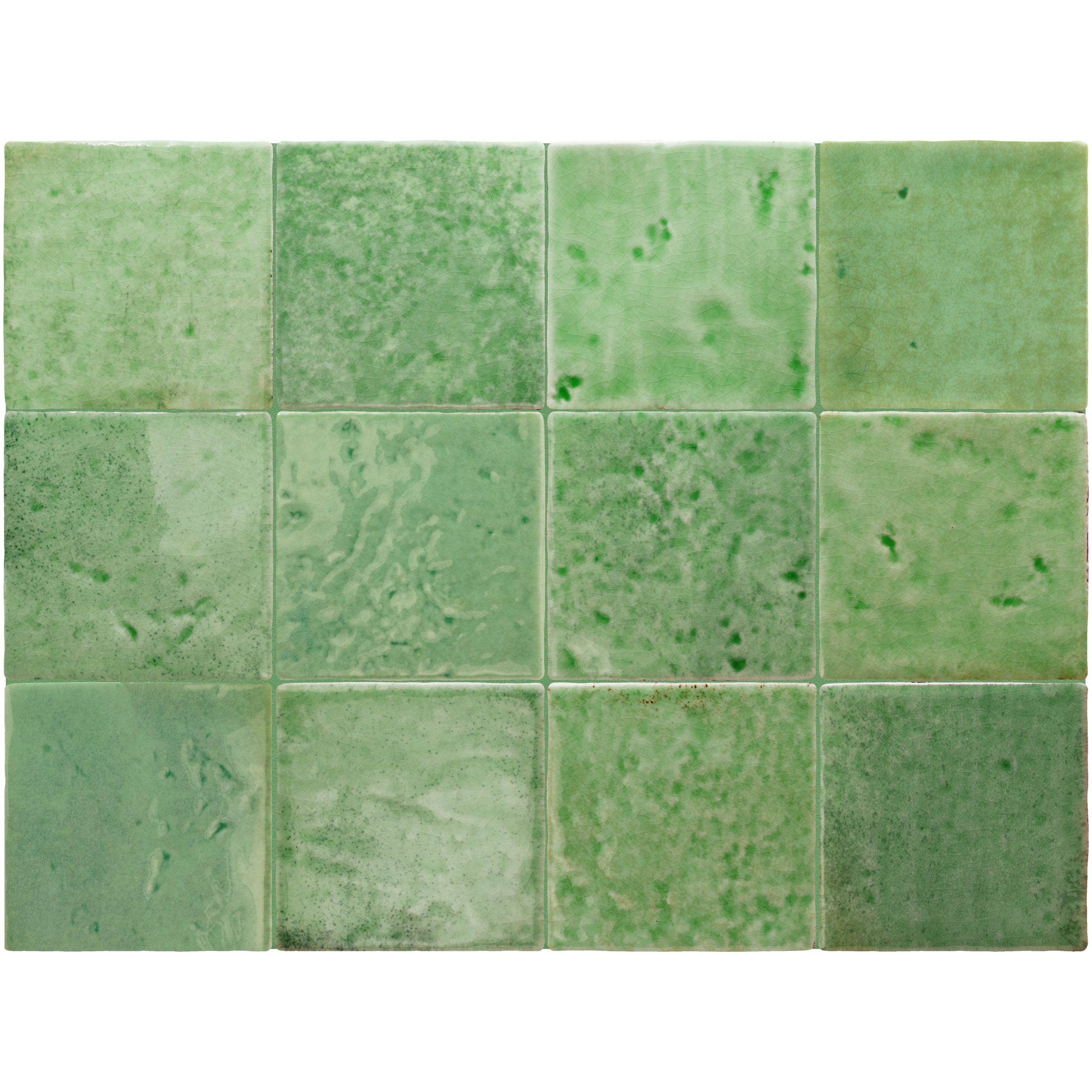 Menorca 10x10 cm Azulejo Brillo Craquelado Tipo Zellige para Pared Interior