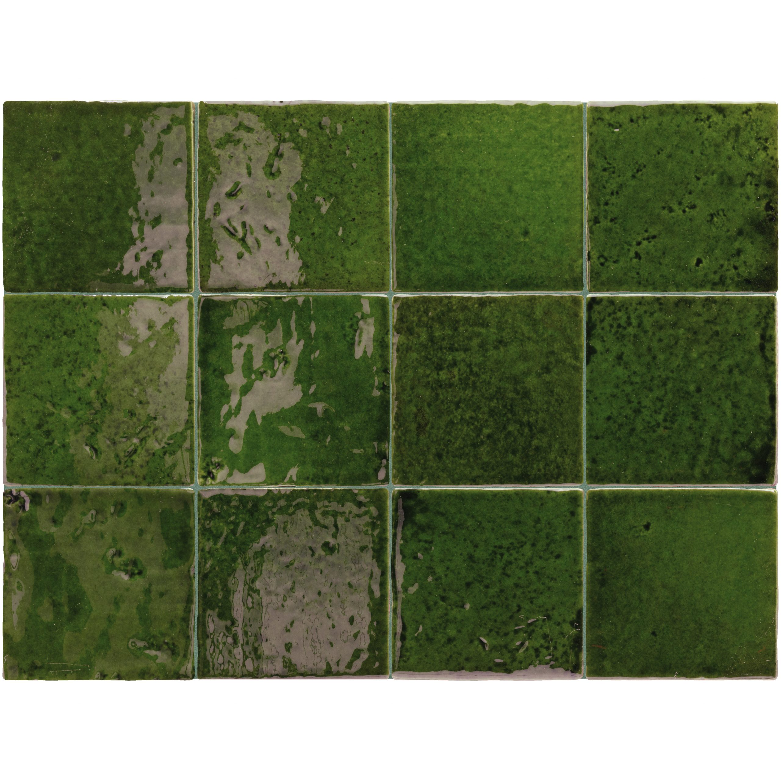 Menorca 10x10 cm Azulejo Brillo Craquelado Tipo Zellige para Pared Interior