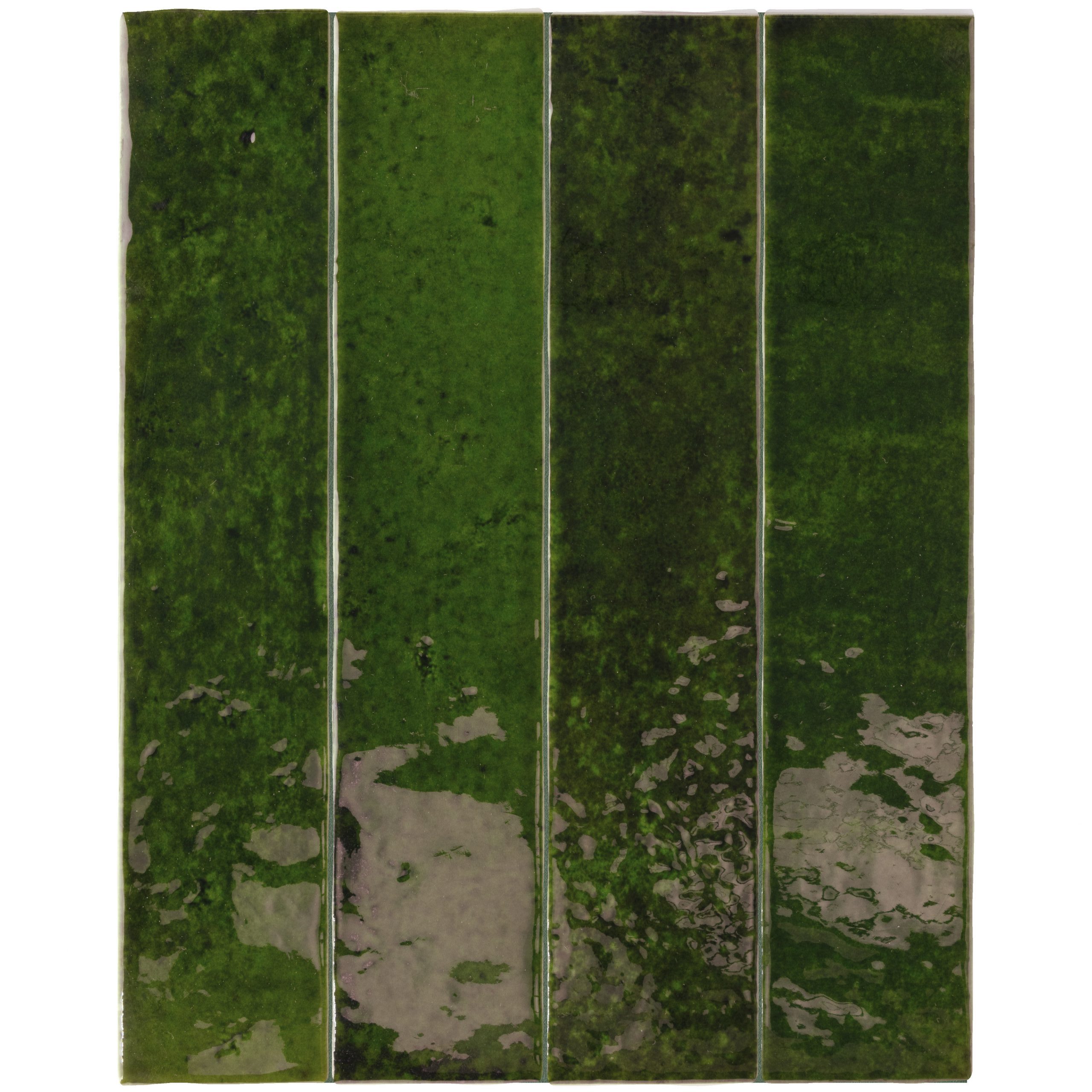 Menorca 6,5x32,8 cm Azulejo Brillo Craquelado Tipo Zellige para Pared Interior