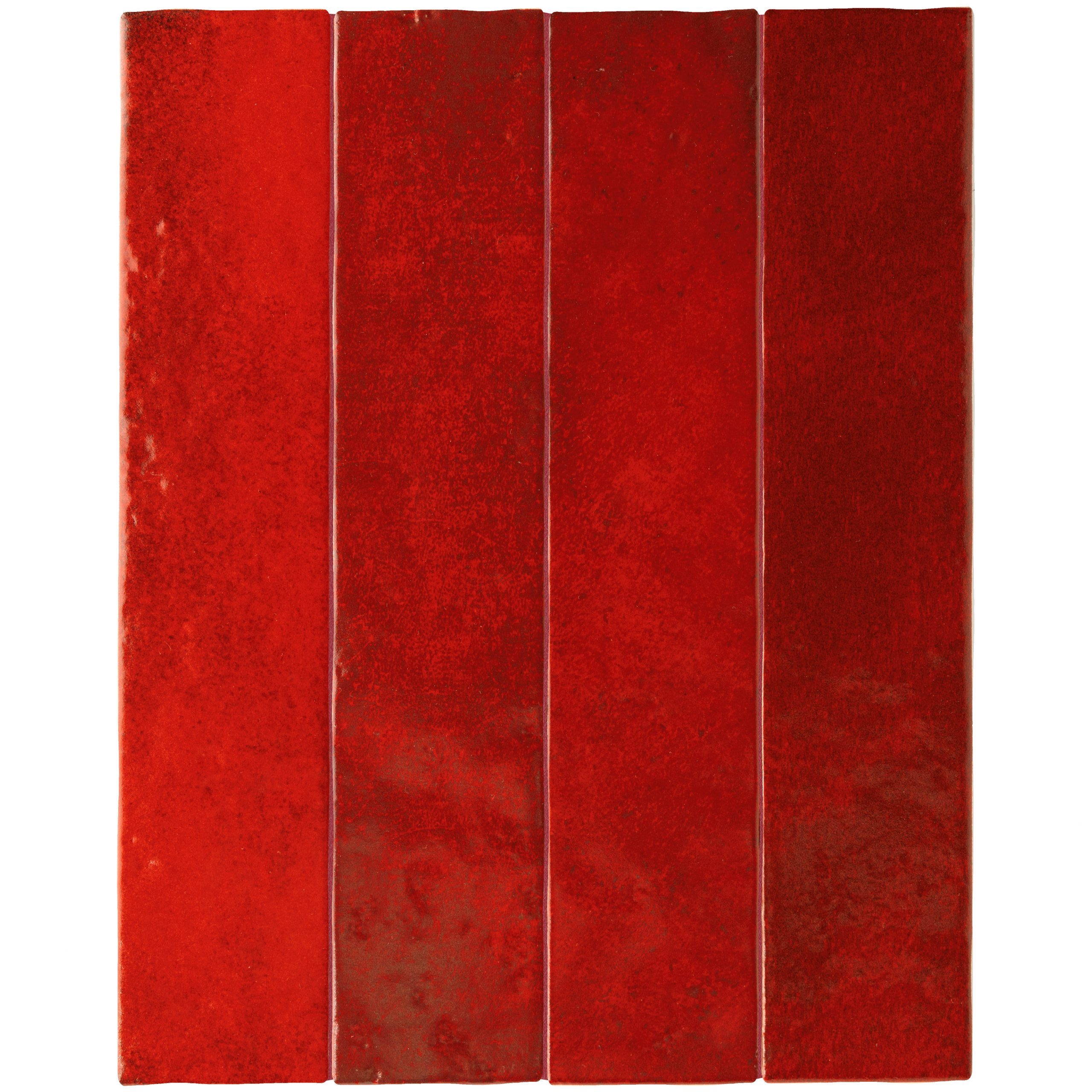 Menorca 6,5x32,8 cm Azulejo Brillo Craquelado Tipo Zellige para Pared Interior